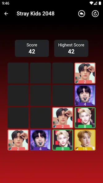 Stray Kids 2048 Game (Стрей Кидз 2048 игра) [МОД Все открыто] Screenshot 3