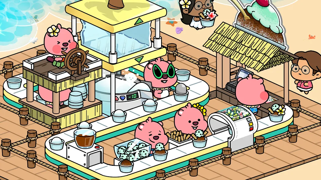 Zanmang Loopy : Idle Tycoon (Занманг Лупи) [МОД Меню] Screenshot 2