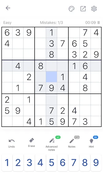 Sudoku - Classic Sudoku Puzzle [МОД Все открыто] Screenshot 1