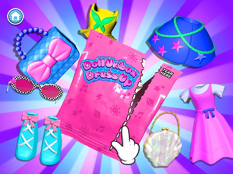 Doll Unbox! Fun Unboxing Games [МОД Много монет] Screenshot 1