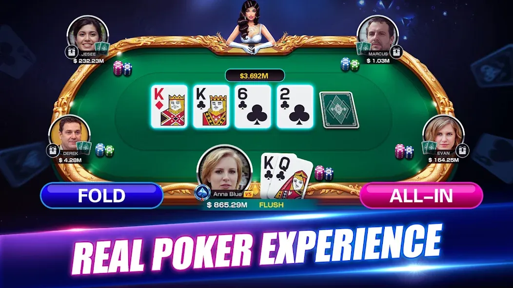 Winning Poker™ - Texas Holdem (Виннинг Покер) [МОД Unlimited Money] Screenshot 1