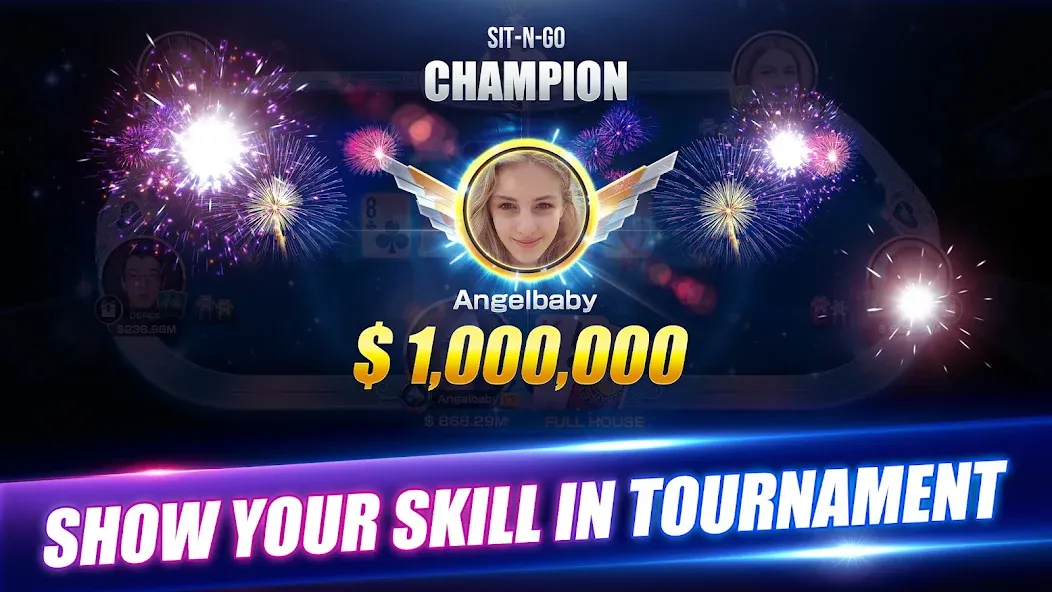 Winning Poker™ - Texas Holdem (Виннинг Покер) [МОД Unlimited Money] Screenshot 3