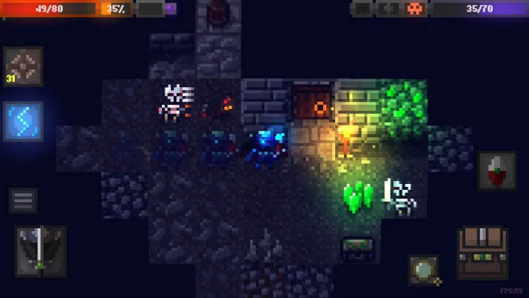Caves (Roguelike) (Кэйвс) [МОД Menu] Screenshot 1