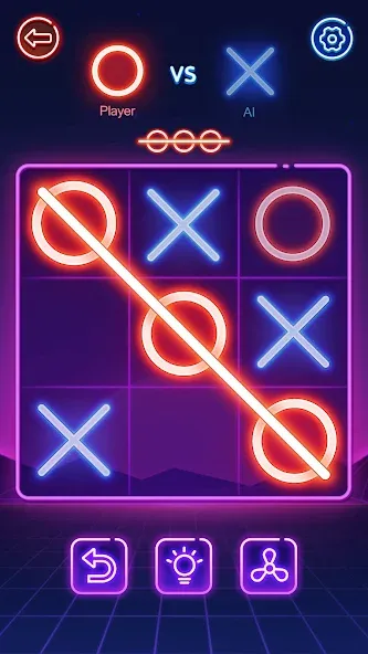 Tic Tac Toe 2 Player: XOXO [МОД Бесконечные деньги] Screenshot 1