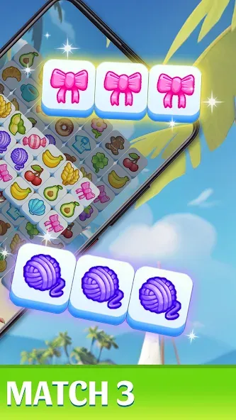 Tile Match Master - Classic (Тайл Матч Мастер) [МОД Бесконечные монеты] Screenshot 3