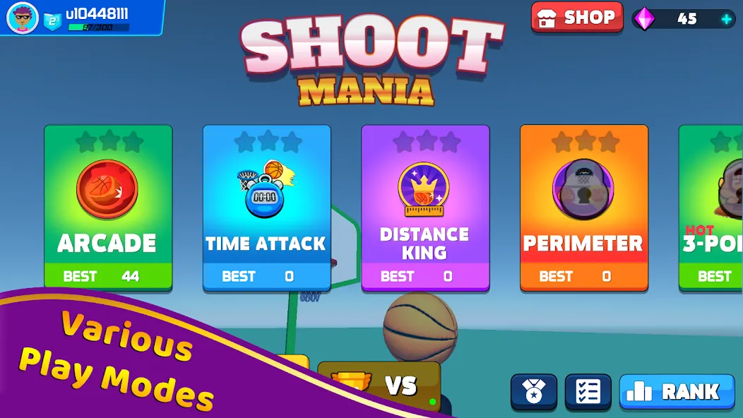 Shoot Challenge Basketball (Шут Челлендж Баскетбол) [МОД Меню] Screenshot 2