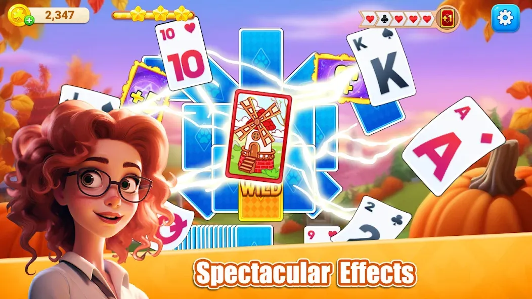 Solitarie TriPeaks K (солитарий) [МОД Unlimited Money] Screenshot 2