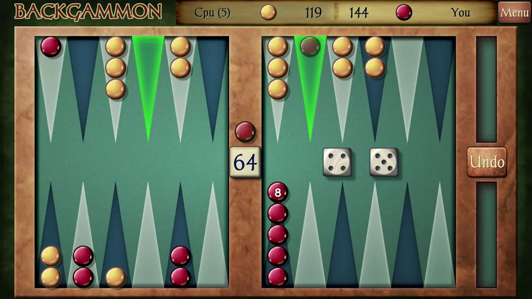 Backgammon (Бэкгаммон) [МОД Menu] Screenshot 1