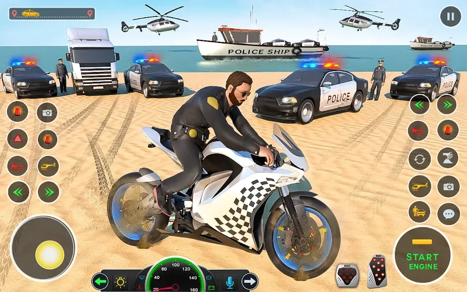 Police Car Driving: Car Games (ЮС Полис Кар Транспорт Трак) [МОД Mega Pack] Screenshot 2