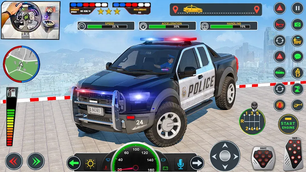 Police Car Driving: Car Games (ЮС Полис Кар Транспорт Трак) [МОД Mega Pack] Screenshot 3