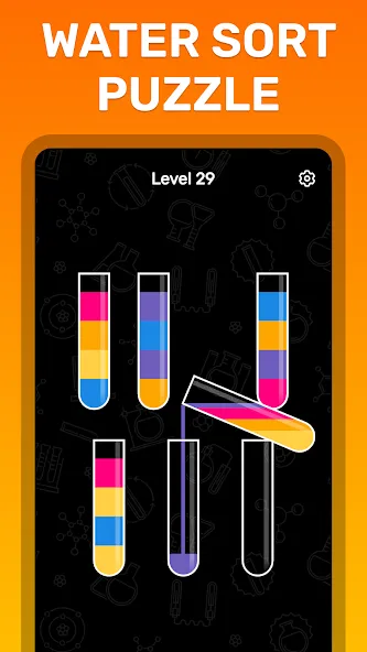 Water Sort Puzzle Color Game [МОД Бесконечные монеты] Screenshot 3