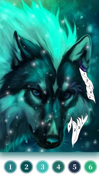 Wolf Coloring Book Color Game (Вульф Колоринг Бук Колор Гейм) [МОД Mega Pack] Screenshot 3