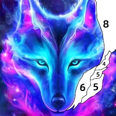 Скачать взлом Wolf Coloring Book Color Game (Вульф Колоринг Бук Колор Гейм)  [МОД Mega Pack]