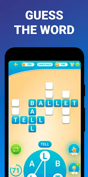 Words from word: Crosswords [МОД Бесконечные деньги] Screenshot 3