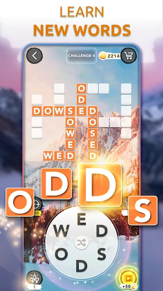 Word Connect - Words of Nature [МОД Unlocked] Screenshot 2