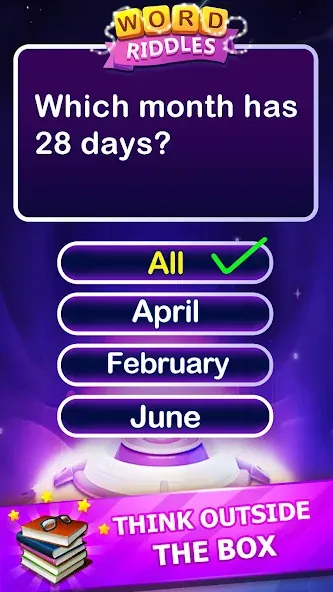 Word Riddles - Offline Word Ga (Уорд Риддлс) [МОД Бесконечные деньги] Screenshot 1