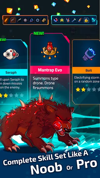 Neon Survivor - Survival Game (Проект Икс) [МОД Бесконечные деньги] Screenshot 4